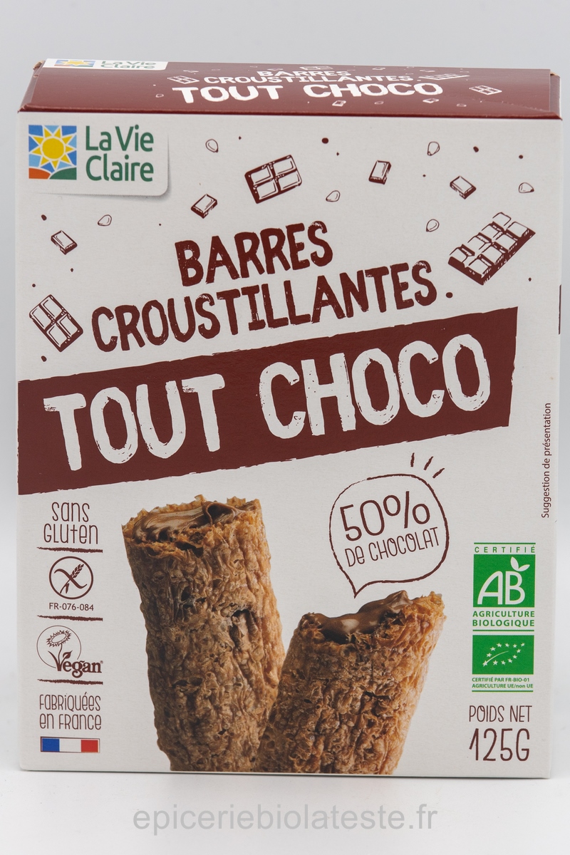 Barres 5 cereales chocolat noir - Bio la vie