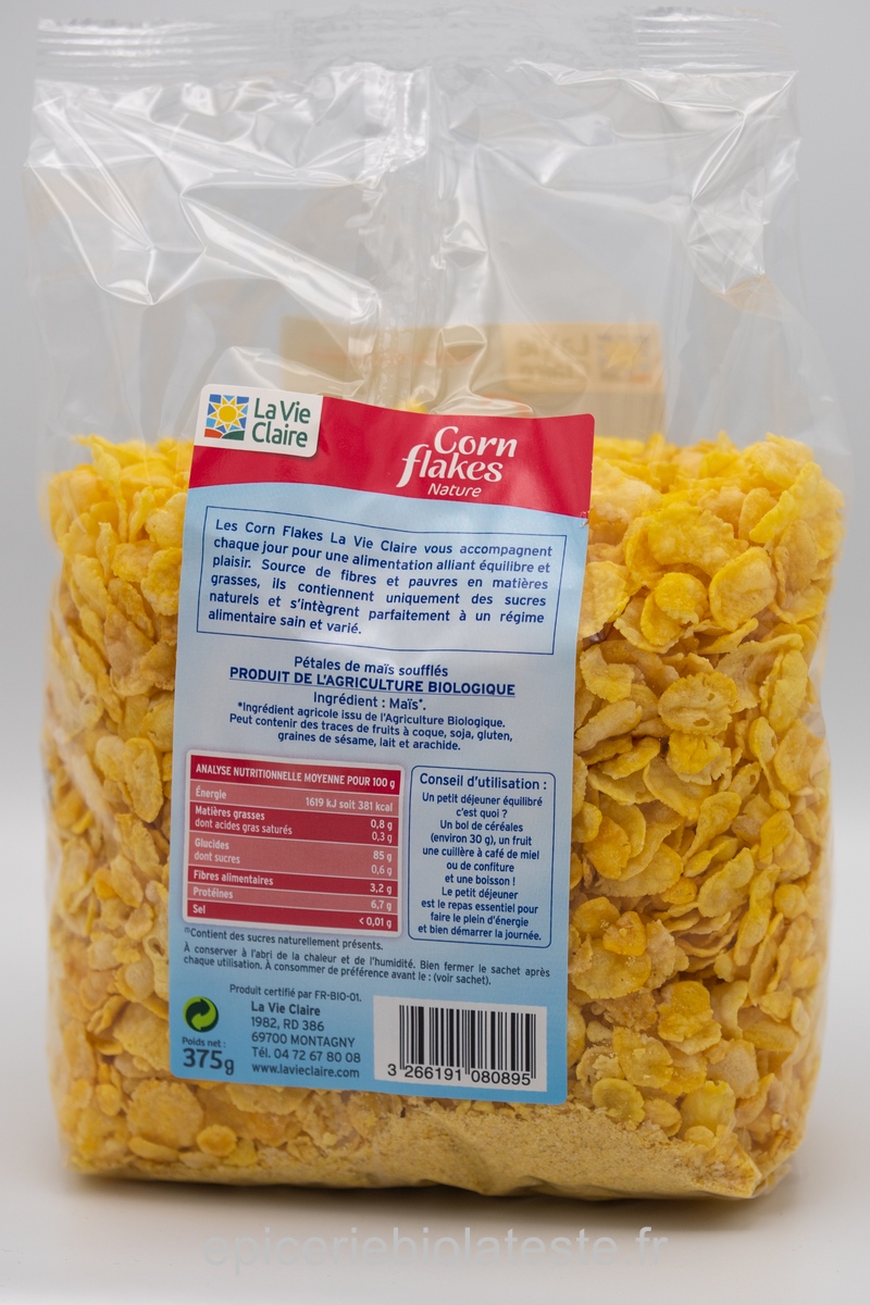 Corn Flakes Sans Sucre Ajoute - Magasin Bio à La Teste De Buch